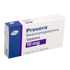 Provera 10mg 10 tabs, Medroxyprogesterone