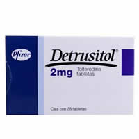 Detrol (Detrusitol) ﻿2mg 28 Tabs, Tolterodine